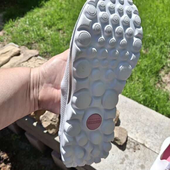 Skechers Go Walk Women's 9 Classic Jasmine Bliss Shoes Slip On White - Picture 14 of 14